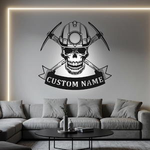 Sign Coal Miner Metal Sign, Coal Miner Sign Metal Wall Art Led Light, Coal Miner Metal wall Decor,  Coal Miner Custom, Mining