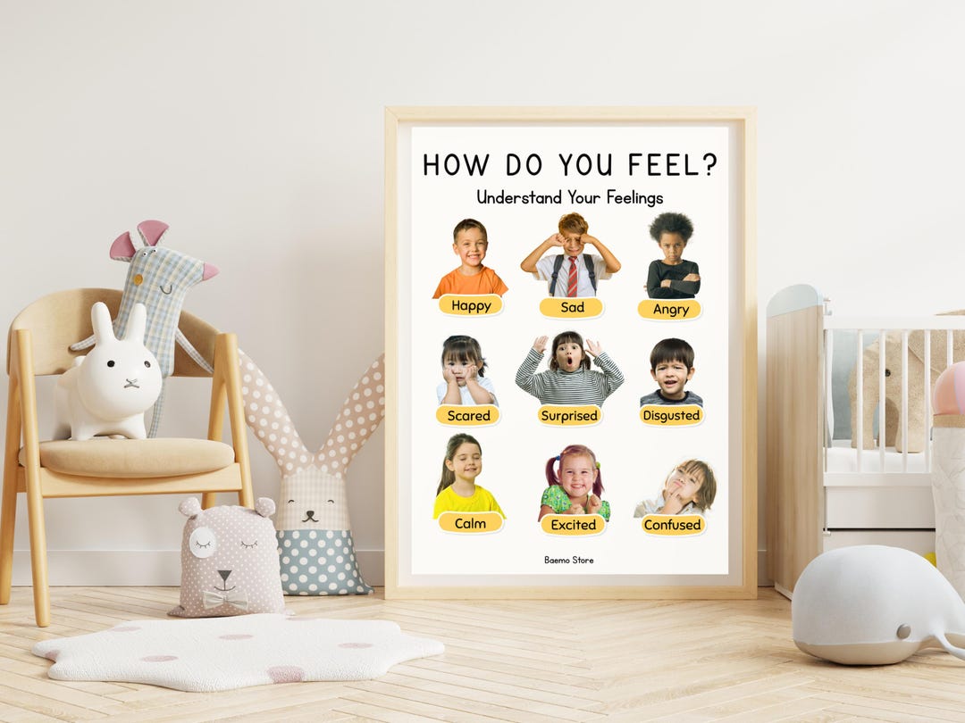 Emotions Chart Poster: Calming Classroom Decor for Kids (digital ...