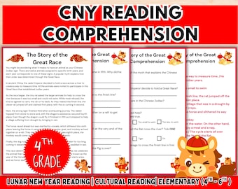 Chinese New Year Reading Comprehension Activity (Digital Download)
