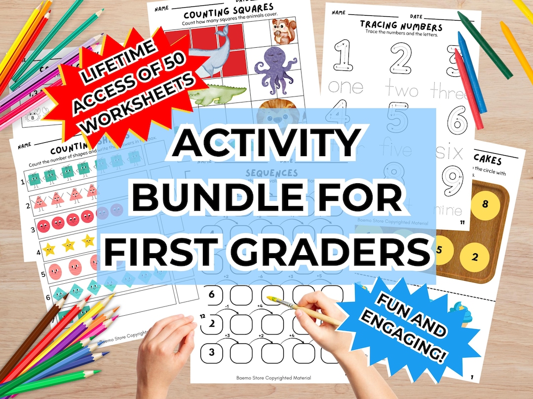 Activity Bundle First Grade Homeschool Activity Pack Busy Book ...