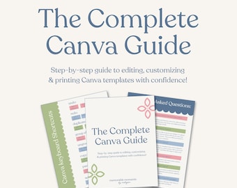 Canva-gids (pdf): sjabloonbewerking, tips en trucs (digitale download)