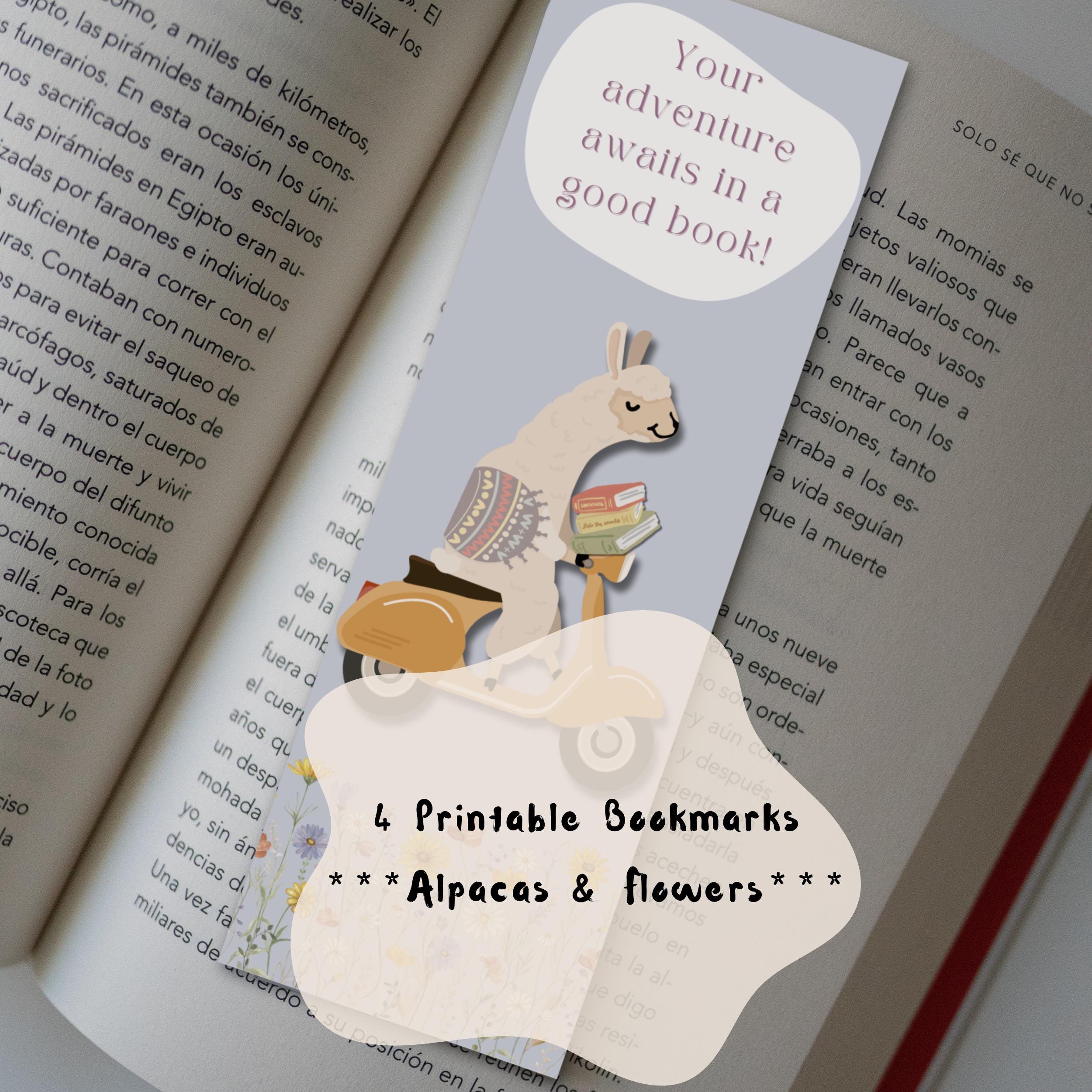4 PDF & JPG Printable Bookmarks for Kids | Cute Animal Bookmarks ...