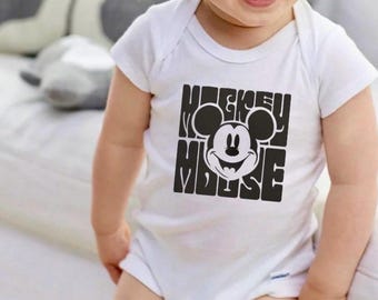 Mickey Mouse Baby Onesie, Disney Infant Bodysuit