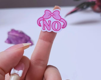 Coquette Vinyl Sticker – Pink Bow, Easy Peel