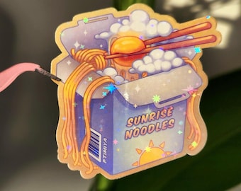SUNRISE NOODLES - ramen holo stars sticker