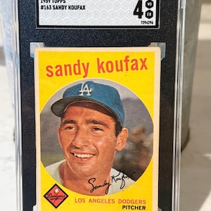 1959 Topps # 163 Sandy Koufax