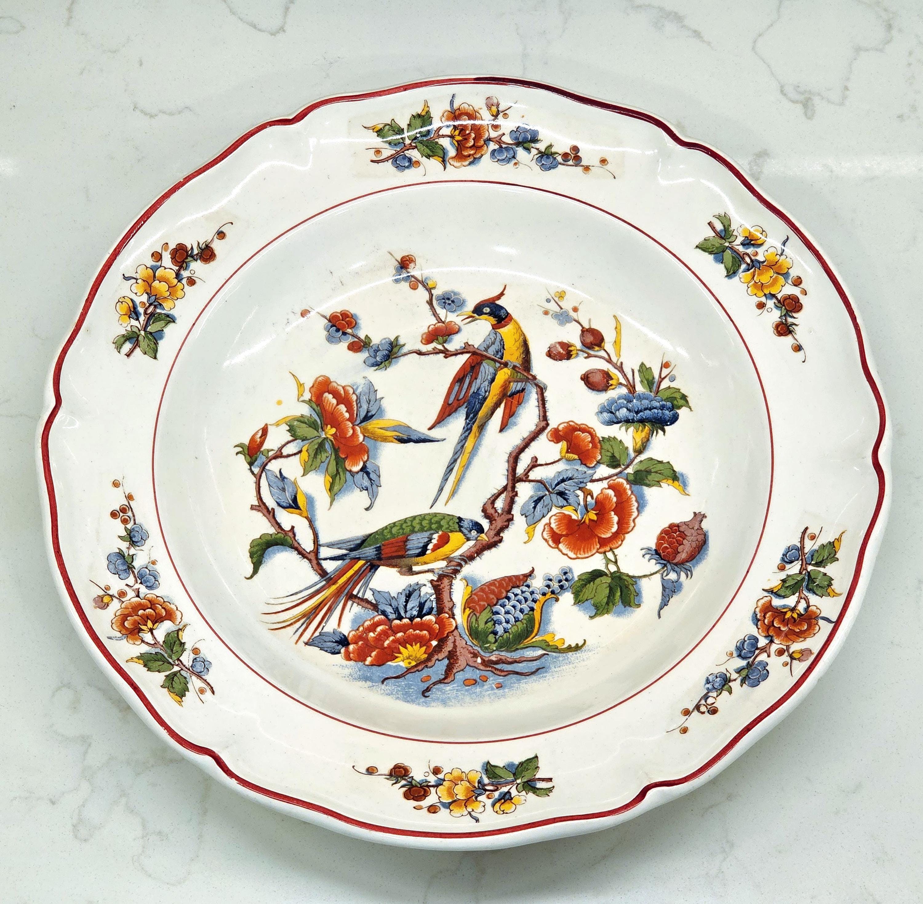 Rare 1887-1909 Villeroy & Boch Mettlach Antique Red 'phoenix' 1570