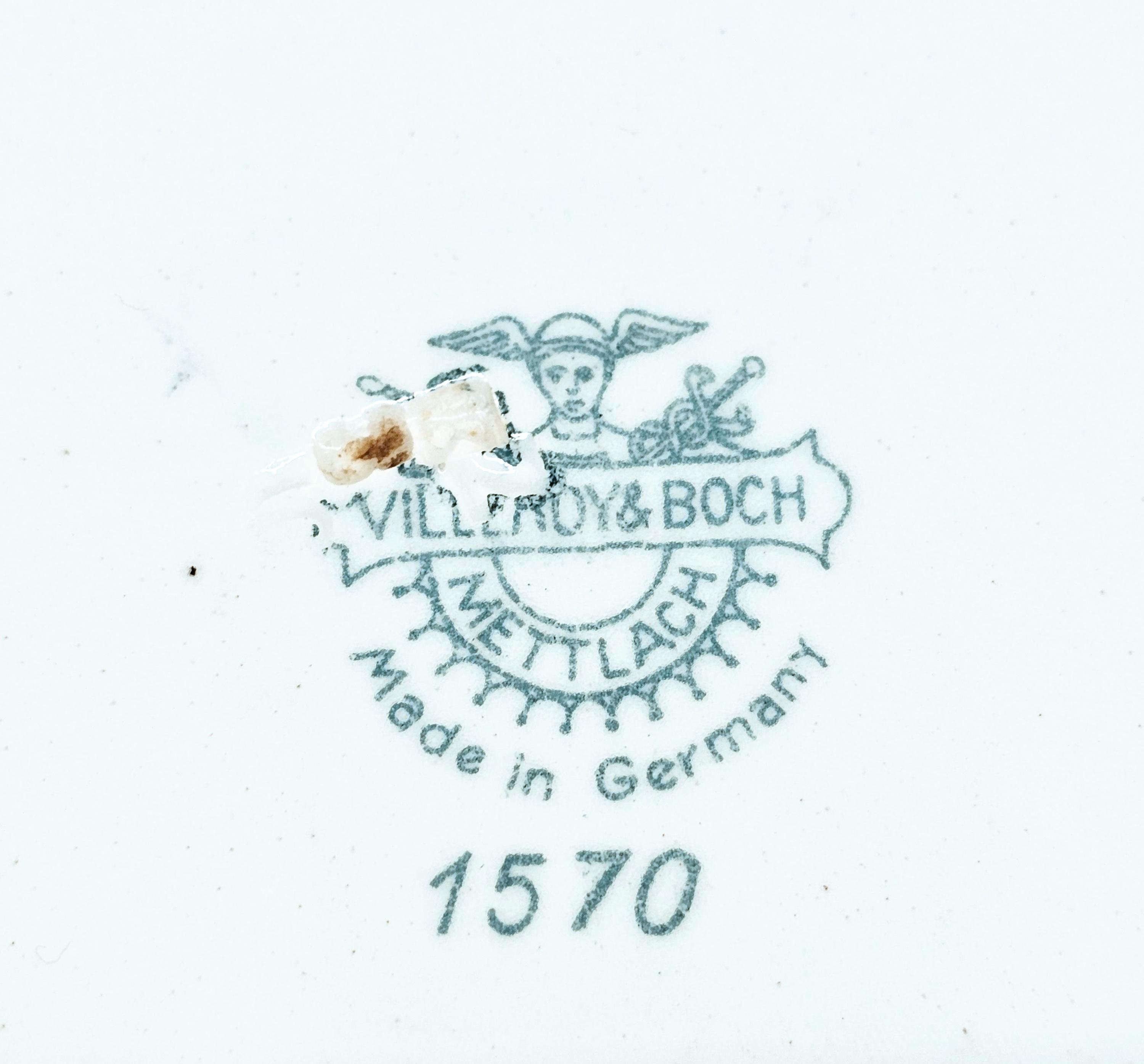 Rare 1887-1909 Villeroy & Boch Mettlach Antique Red 'phoenix' 1570