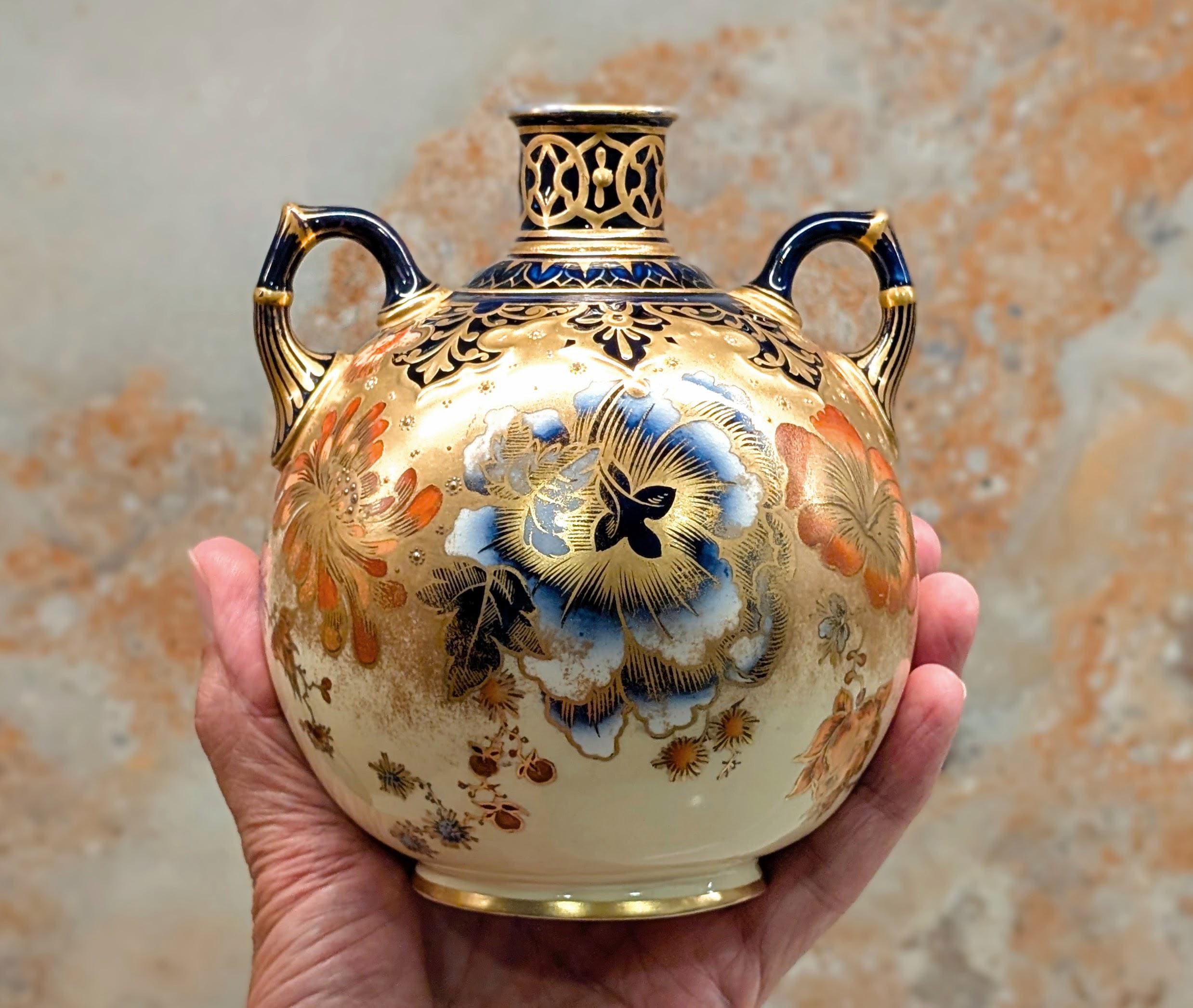 Antique Royal Crown Derby Vase - Etsy