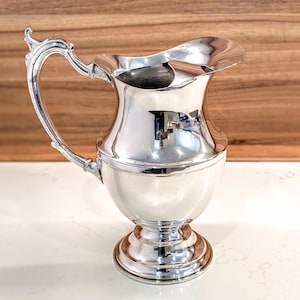 Vintage Seranco Silver Plated Large Pitcher/Water Jug: 10.85"