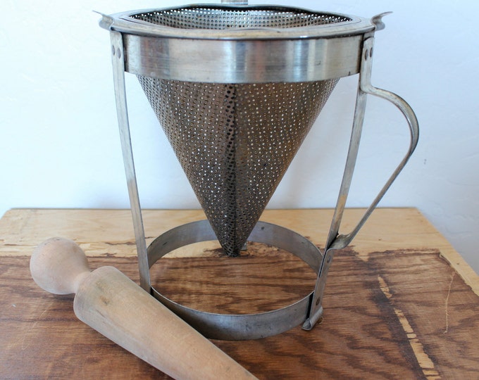 Vintage Chinois Strainer and Pestle Etsy