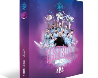 セルヒオ・アグエロのサイン入り、額入りのマンチェスター・シティ写真