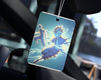 Odświeżacz powietrza do samochodu - Anime Dragon Ball Z Design. Niepowtarzalny zapach do samochodu, odświeżacz powietrza do pojazdu, akcesorium samochodowe, prezent dla fanów anime, samochód