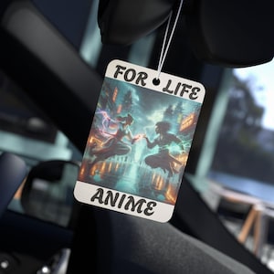 Anime Fight Car Air Freshener - Unique Aromatherapy for Vehicles, Fun Cartoon Novelty Gift, Car Décor Air Refresher, Otaku Inspired Hanging