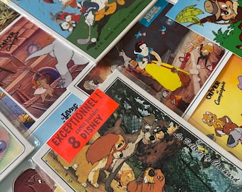 Juego de 8 postales vintage de Disney