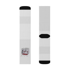 Calzini unisex con stampa sublimatica, misto poliestere e spandex immagine 6