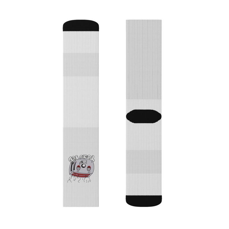 Calzini unisex con stampa sublimatica, misto poliestere e spandex immagine 5