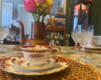Service à Café En étain Et Porcelaine Limoges – Tasse Et Soucoupe Blanc