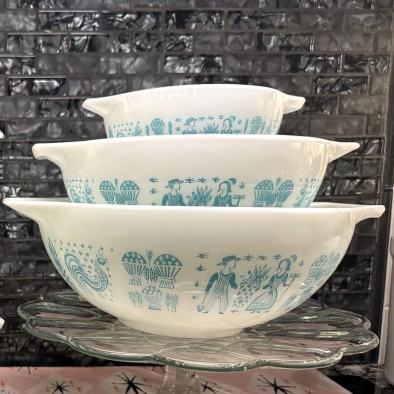 Vintage Pyrex Bowls 1950s - Etsy