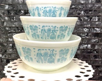 Pyrex Amish Butterprint（アーミッシュ／バタープリント） Vintage Pyrex Amish Butterprint Casserole Dish Set -Unused New in