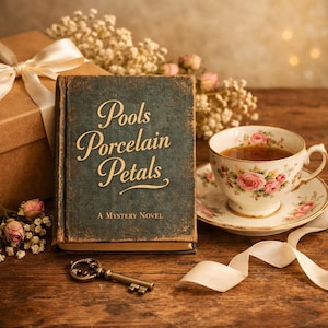 Vintage Teacup & Mystery Book Gift Box – Cozy Reader Set