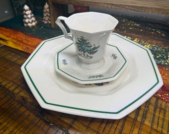 NIKKO Classic Collection Dinner Plates: Blue Winter Wonderland