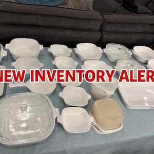Vintage Corning Ware Blue Cornflower Casserole: USA Pyroceram Bakeware | New inventory 3/2/26
