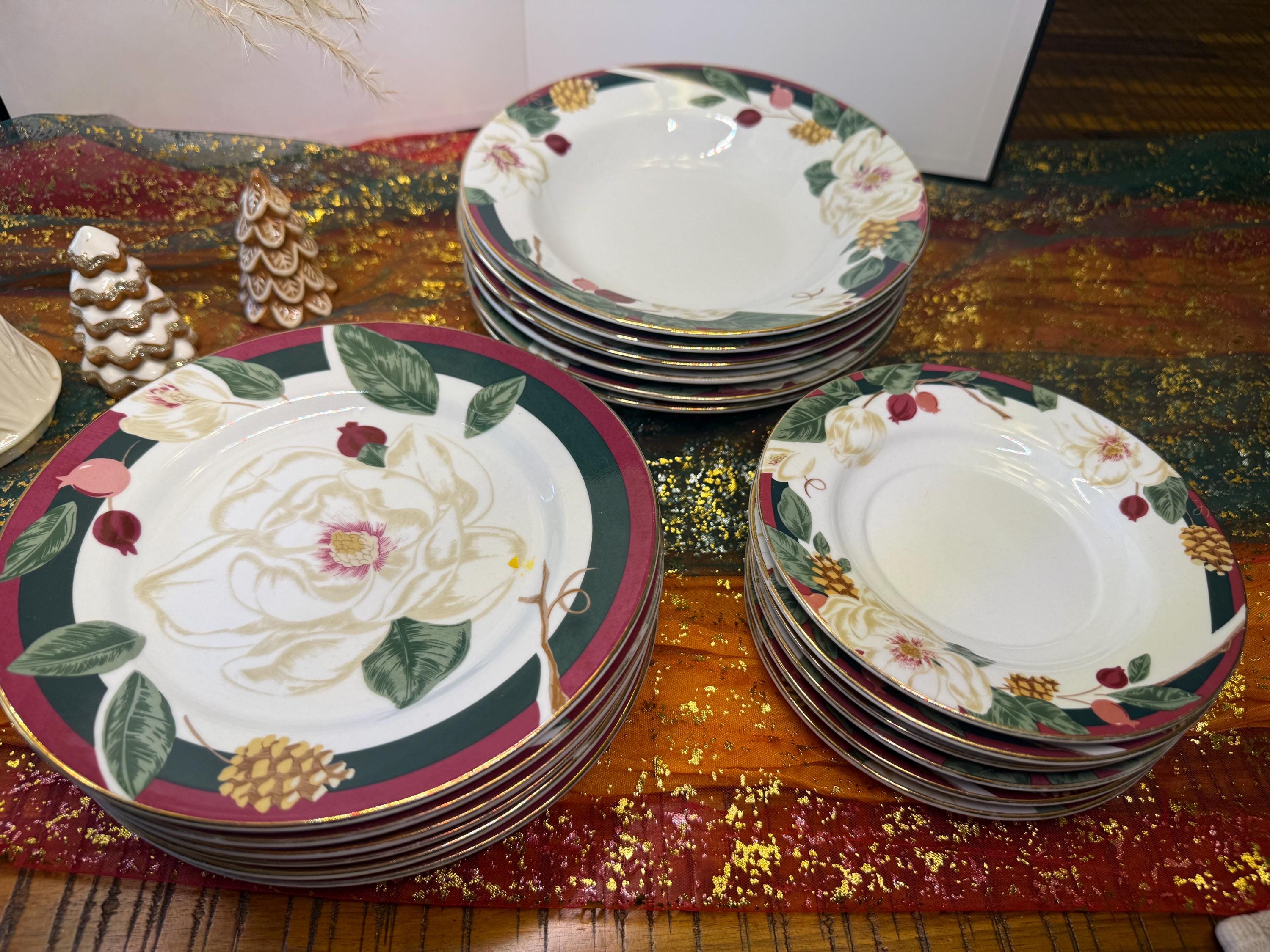Magnolia Dinnerware Set - Etsy
