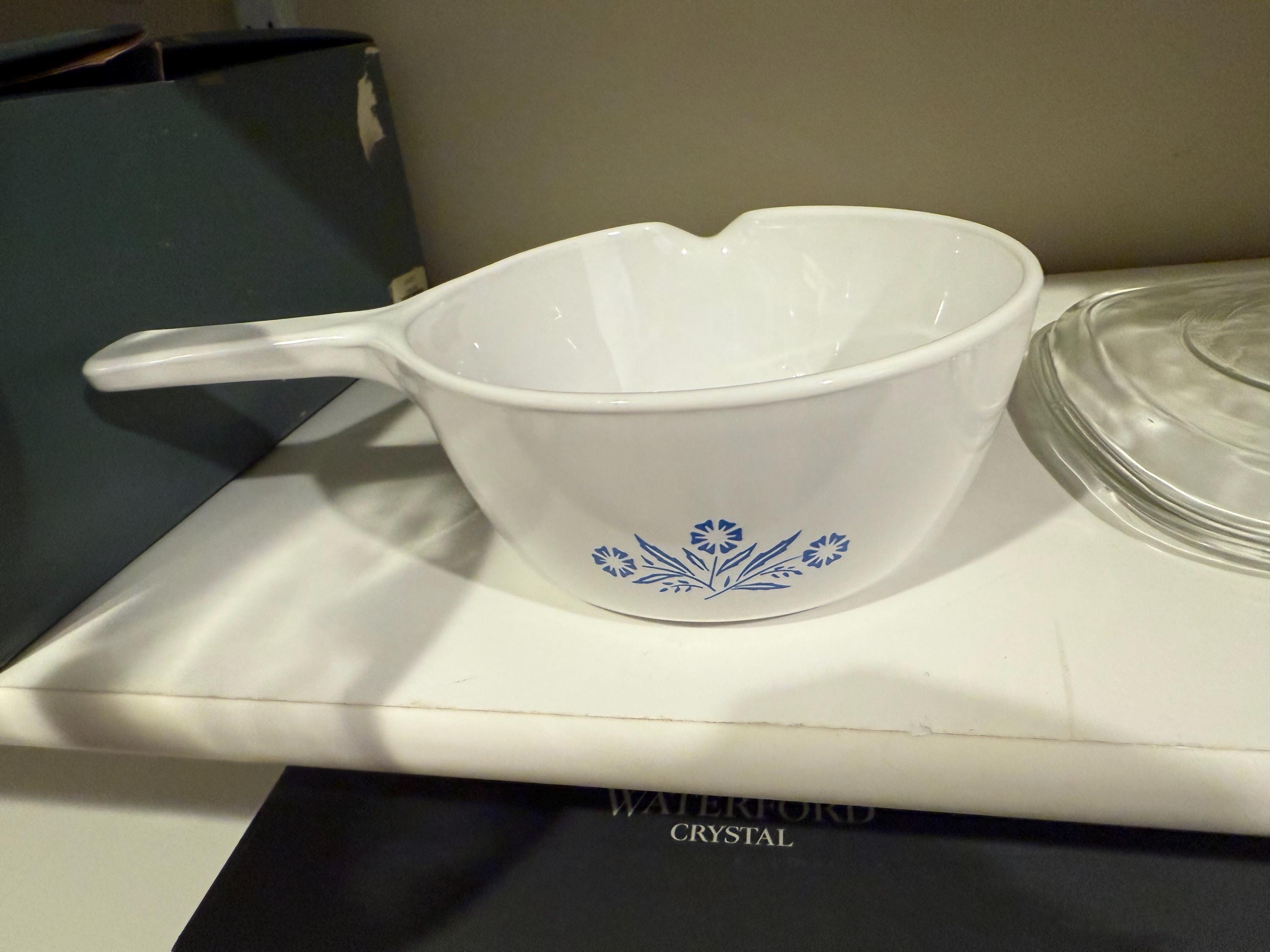 Vintage Corning Ware Casserole: Blue Cornflower Pyroceram Dish With ...