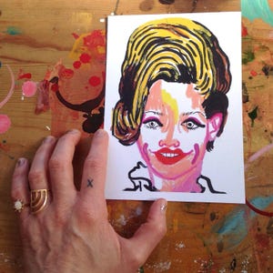 Ensemble de cartes postales 5 x 7 pour dames de musique country (3) Dolly Parton Kitty Wells Patsy Cline