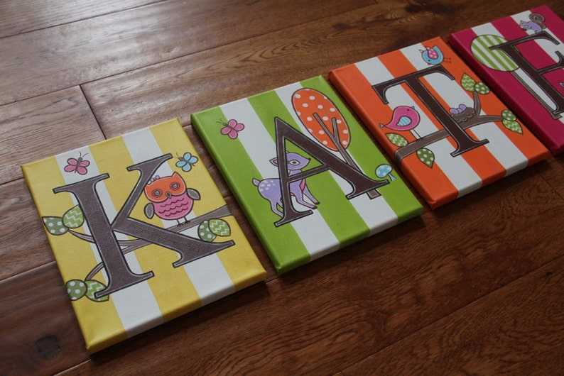 8 X 10 Carters Forest Friends Owl Woodland Animal Etsy