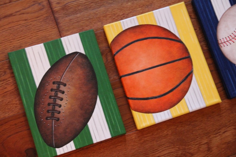 8 x 10 Custom Wall Art Sports Baseball Soccer Golf Etsy