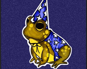 Wizard Frog Sticker