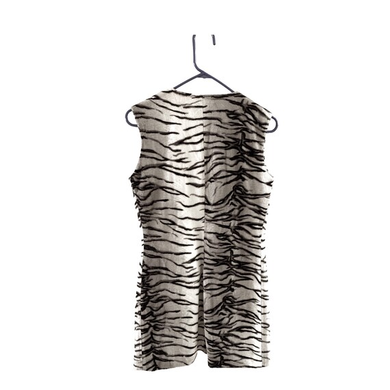 Vintage womens long animal print open vest from F… - image 3