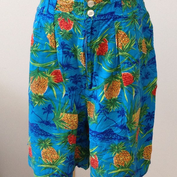 Late 80s Hawaiian print walking shorts from the GAP