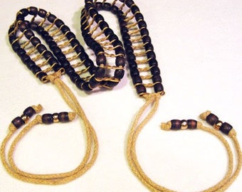 Handmade Black Bronze Silver Gold Multi Color Glass Beads  display picture 2