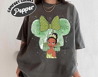 Disney Princess Tiana Castle PNG, Disney Character png, Princess Girl , Minnie Ears , Watercolor Princess, Tiana Princess