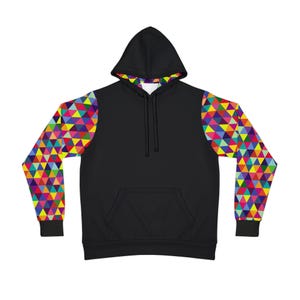 Bold clipart Graffiti y2k Hoodie, Gen Z hoodie, Cool black hoodie, Gift for him, Festival hoodie, Streetwear hoodie