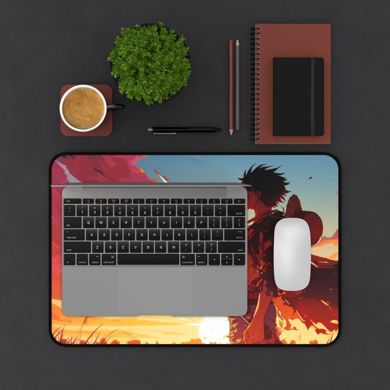 Luffy One Piece Anime Mousepad Anime One Piece Desk Mat Manga Desk Mat Gift for Gamers Manga Mousepad image 5