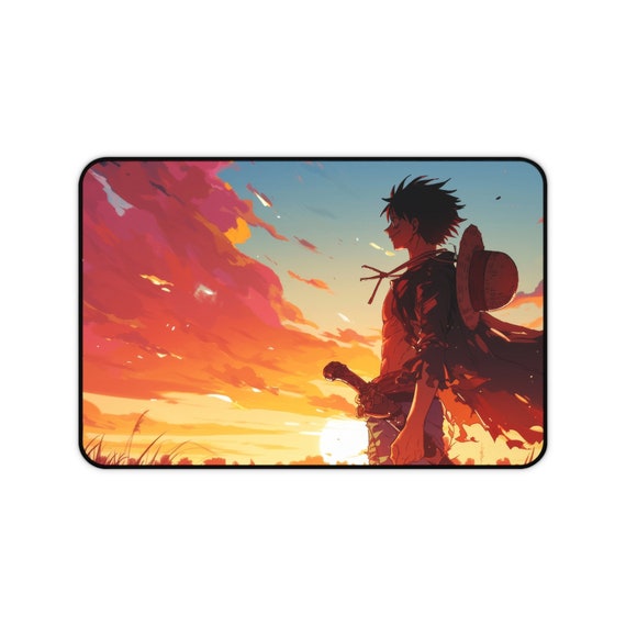Luffy One Piece Anime Mousepad Anime One Piece Desk Mat Manga Desk Mat Gift for Gamers Manga Mousepad
