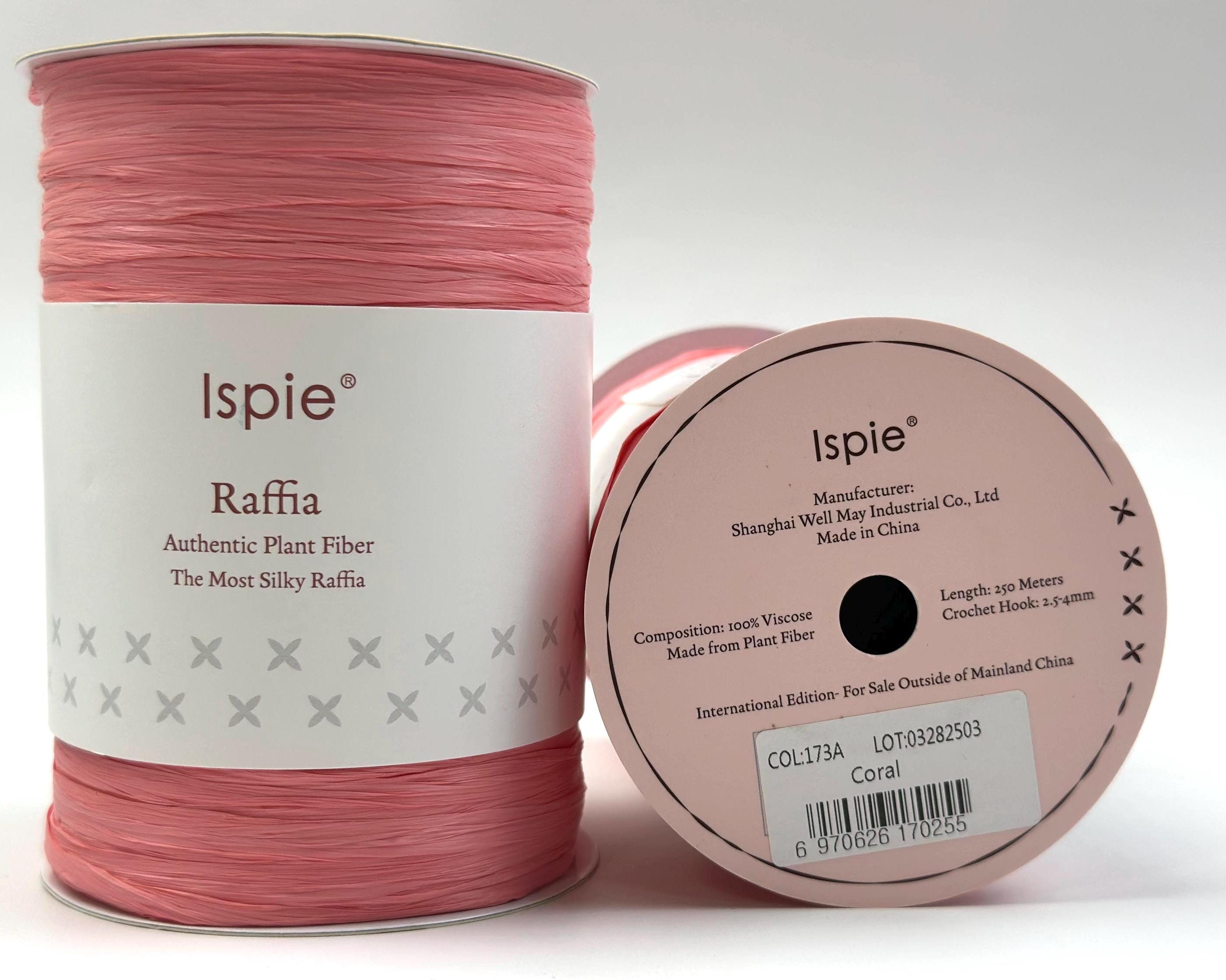 Rayan Raffie Silky Rayon Raffia Yarn: Natural Colors, Crochet Ribbon in Rose Red - Etsy