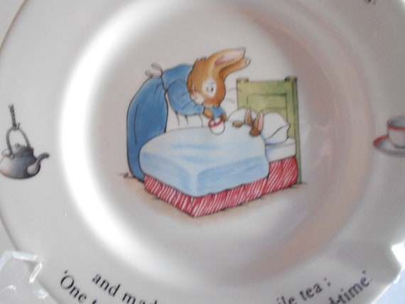 Vintage Porcelain Peter Rabbit Plate: Beatrix Potter - Etsy 日本