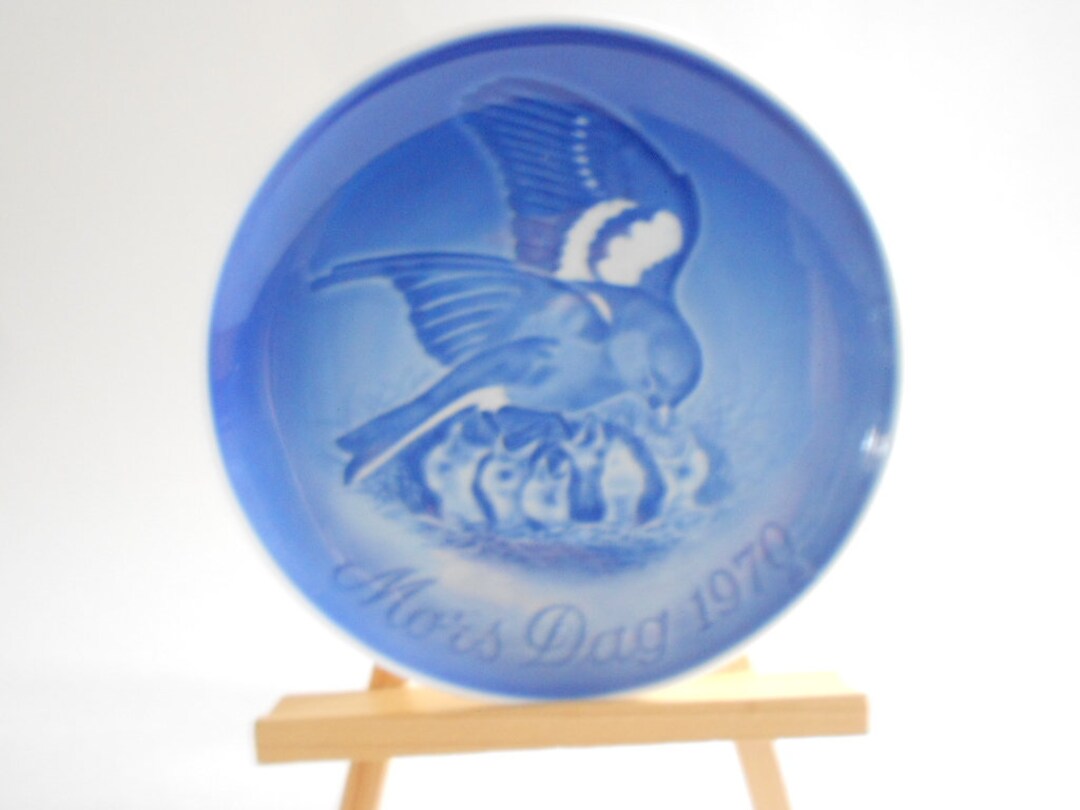 Vintage Bing and Grondahl Porcelain Mother's Day Plate, 1970, Bird ...
