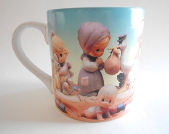 Vintage Precious Moments Mug, 1995 Babies Design, Enesco Extra Large Mug