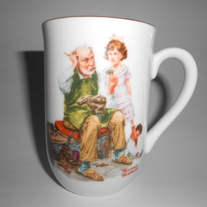 The Danbury Mint Norman Rockwell Porcelain Mug The Discovery Vintage 1980s