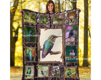 Meaningful Gifts for Family Humming Bird Maple Leaves Forest Blanket Plush Throw Minky Sherpa Blanket Meaningful Gifts for Family Humming Bird Maple Leaves Forest Blanket Plush Throw Minky Sherpa Blanket