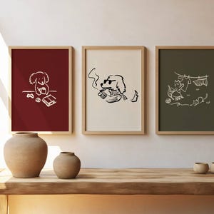 Custom Cat Portrait Cute Cat Poster Personalized Badly Drawn Pet Art Cat Lover Gift Hand Drawn  Cat Wall Art Dog Pet Loss Gift Funny Cat Custom Badly Drawn Pet Portrait Digital Printable Cat Portrait Wall Art Cat Lover Gift Personalized Cat  Portrait