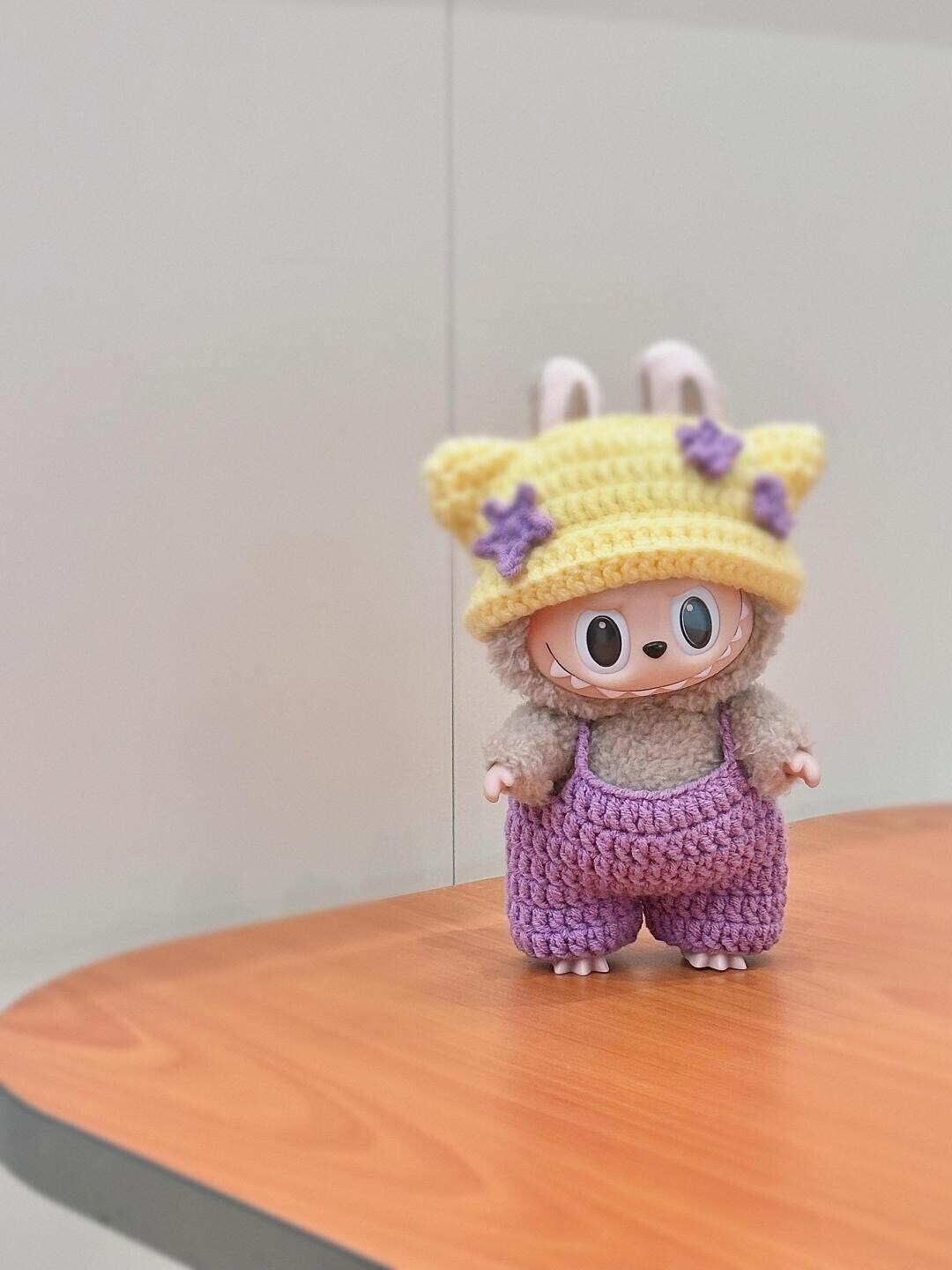 Labubu Cat Labubu-star Cat Ear Hat Costume Crochet Outfits Pattern - Amigurumi ...
