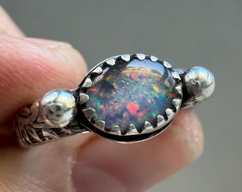 9 Australisch opaaldoublet in sterlingring