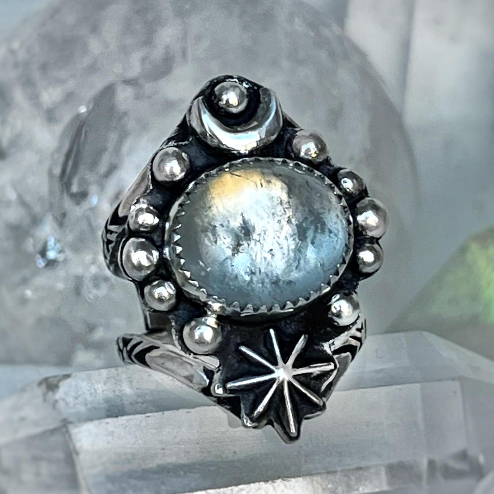 Fits size 5.25/5.5 Aquamarine Ring in Sterling Silver